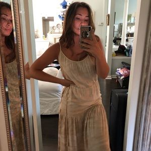 Mij Nude Maxi Dress